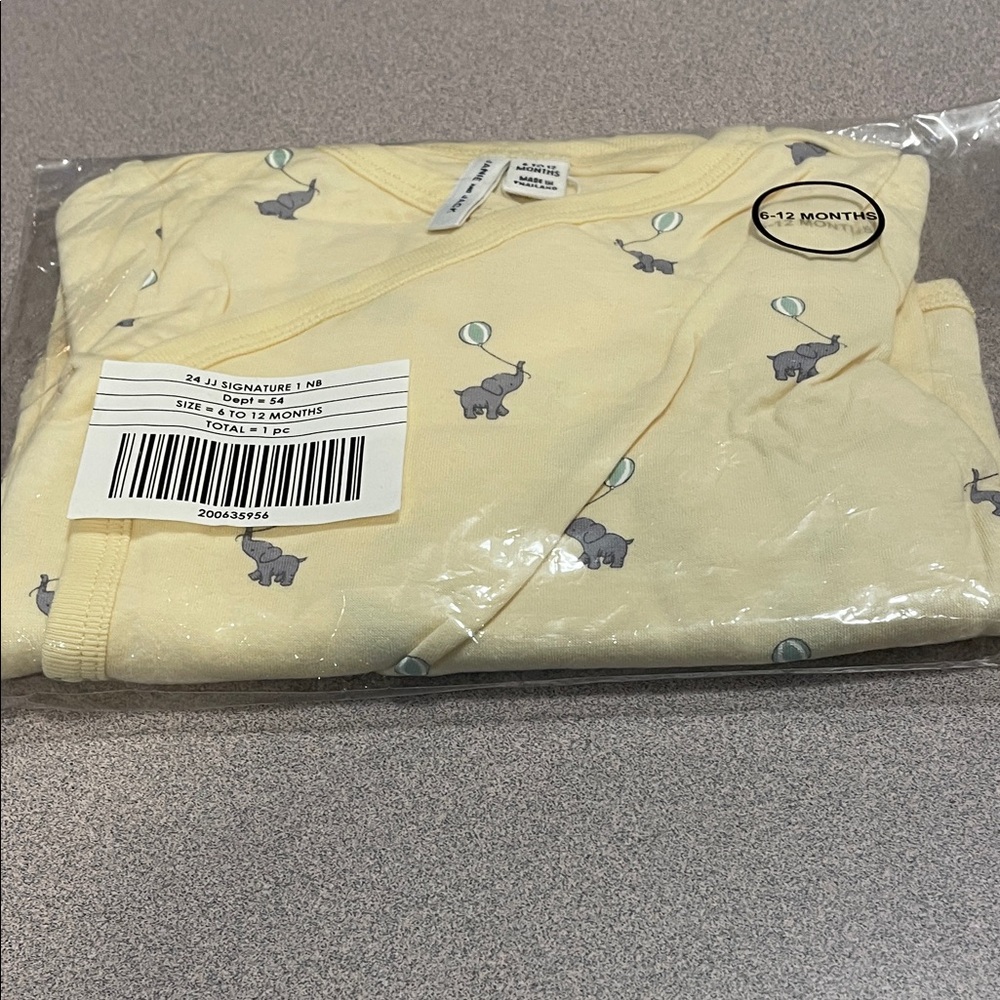 Janie & Jack Elephant wrap; Bottoms and Matching Socks